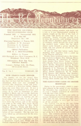 The B.C. Mountaineer 1927 February cover